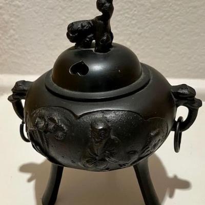 Japanese Cast Bronze Incense Burner