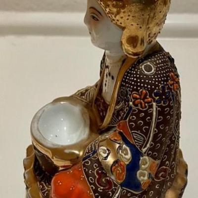 Nippon Satsuma Figure Incense Burner
