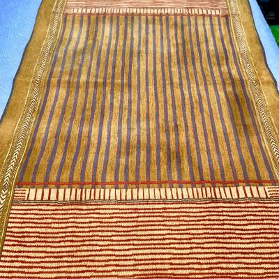 LOT 12 WOVEN TEXTILE WALL HANGING TAPESTRY RUG MADE IN ITALY CINIGLIA COTTON