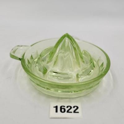 Vintage Uranium Glass Juicer