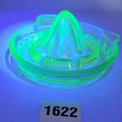 Vintage Uranium Glass Juicer