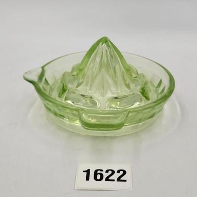 Vintage Uranium Glass Juicer