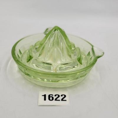 Vintage Uranium Glass Juicer