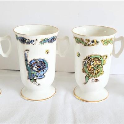 Lot #13  Set of 4 Royal Tara Porcelain Irish Coffee Mugs