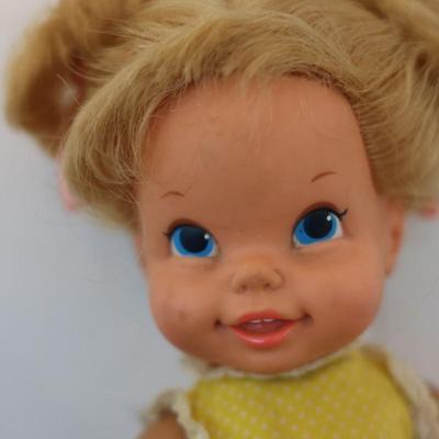 MATTEl Baby Go Bye-Bye Doll, Ideal Pepper Doll, Doll Baby & Clothes- 1960s