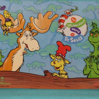 DR. SEUSS - Wubbulous World of Dr. Seuss - Vintage Plastic Lunchbox with Thermos