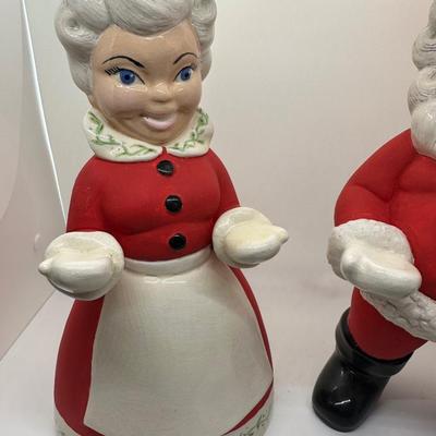 VTG Ceramic Santa & Mrs. Clause