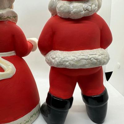 VTG Ceramic Santa & Mrs. Clause