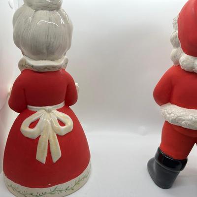 VTG Ceramic Santa & Mrs. Clause