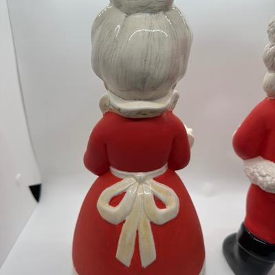 VTG Ceramic Santa & Mrs. Clause