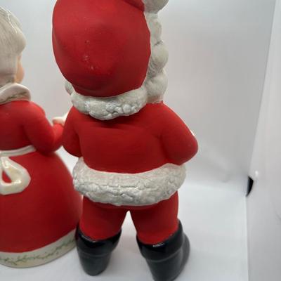 VTG Ceramic Santa & Mrs. Clause