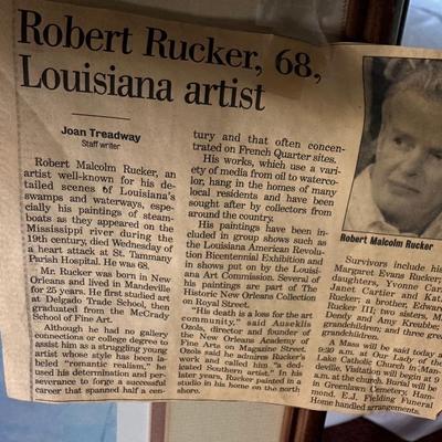 SIGNED Framed Art by Robert Rucker