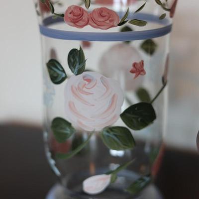 Hand-painted Centerpiece Bowl & Vase