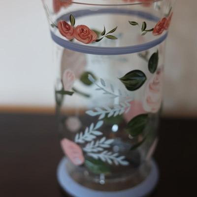 Hand-painted Centerpiece Bowl & Vase