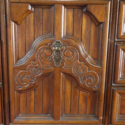 Long Dresser With Double Mirrors