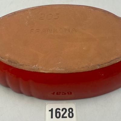 Vintage Red Frankoma Dish