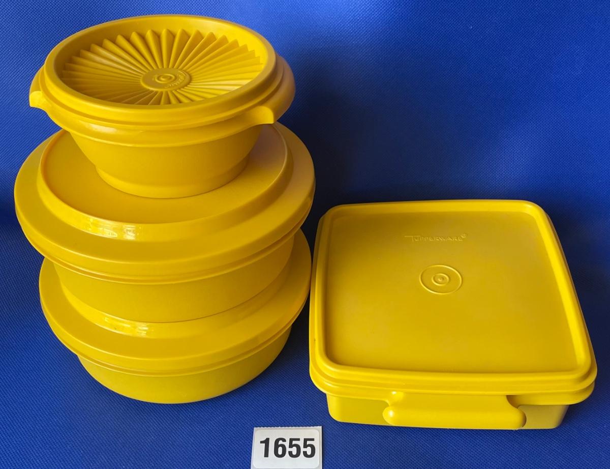 Yellow Tupperware Containers