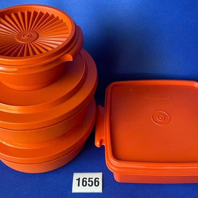 Orange Tupperware Containers