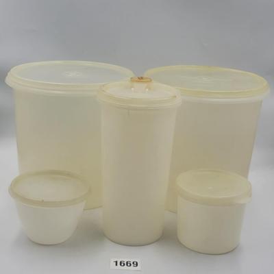 VINTAGE 5 Pc Tupperware Storage Containers