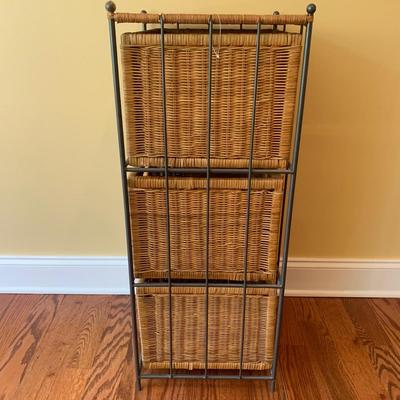 Wicker Drawers with Metal Frame (B3-KW)