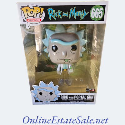 RICK WITH PORTAL GUN POCKET  KEYCHAIN