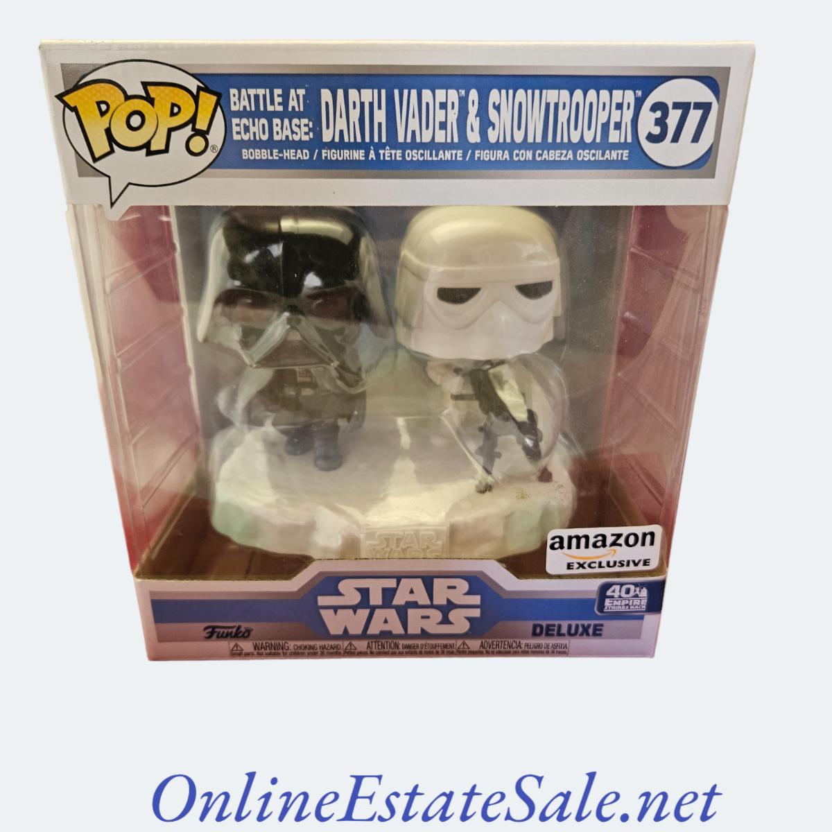 Funko Pop! Deluxe: Star Wars Battle At Echo Base Series - Darth Vader E Snowtrooper Vinyl Figure  Amazon Exclusive  Figura 6 De 6 Mp909865126
