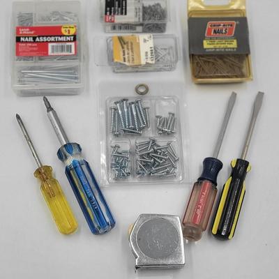 Screwdriver and Fastener Lot