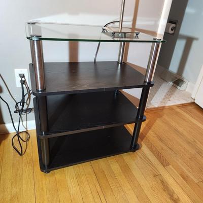 2 Glass top Night Stand End Tables 24x16x28