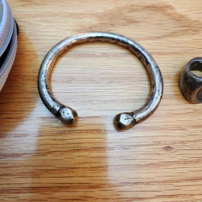 Vangovango  Malagasy Ancestral Bracelet Cuff Bracelet +  Ring