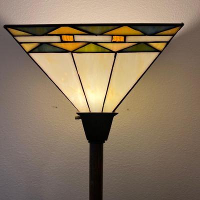 Tiffany Style 3 Way Floor Lamp