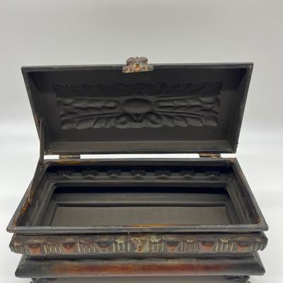 Metal Floral Decorative Box