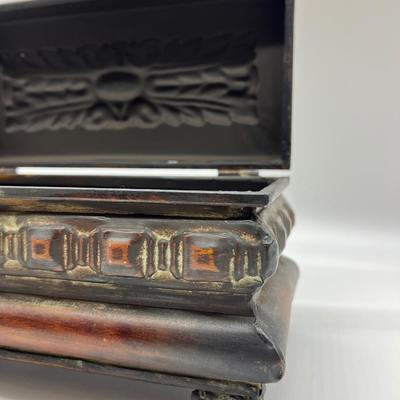 Metal Floral Decorative Box