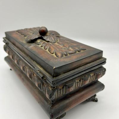 Metal Floral Decorative Box