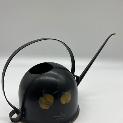 Antique Tole Hand Painted Watering Can