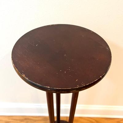 Wooden Pedestal Table/Plant Stand