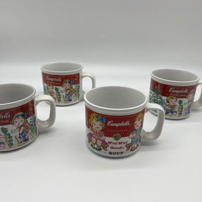 1993 Campbells Soup Mugs Set Of 4