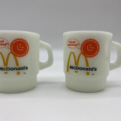 Vintage McDonalds Fire King Mugs