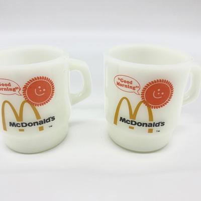 Vintage McDonalds Fire King Mugs