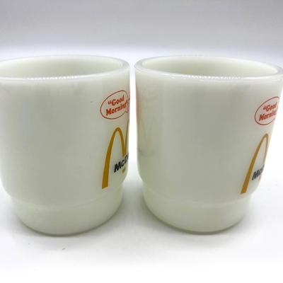 Vintage McDonalds Fire King Mugs
