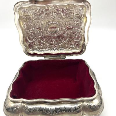 Silver Plated Jewelry Box
