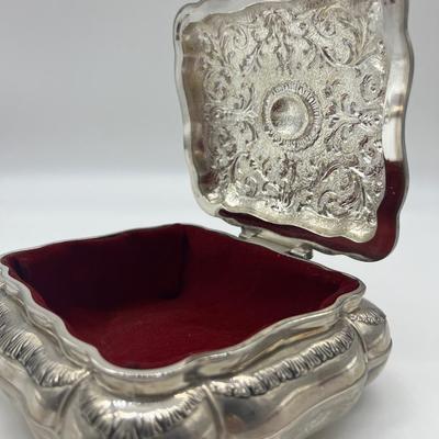 Silver Plated Jewelry Box