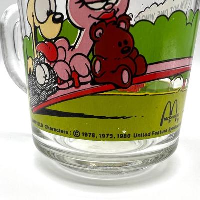 Anchor Hocking, Vintage McDonaldâ€™s Garfieldâ€™s Glass Mugs