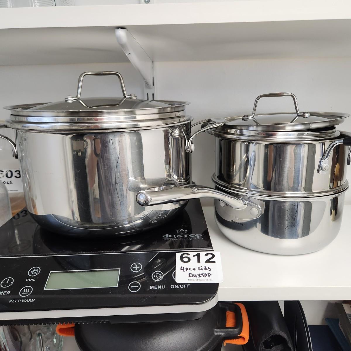 Duxtop Induction Cooktop Expert with Pots and Lids with manual