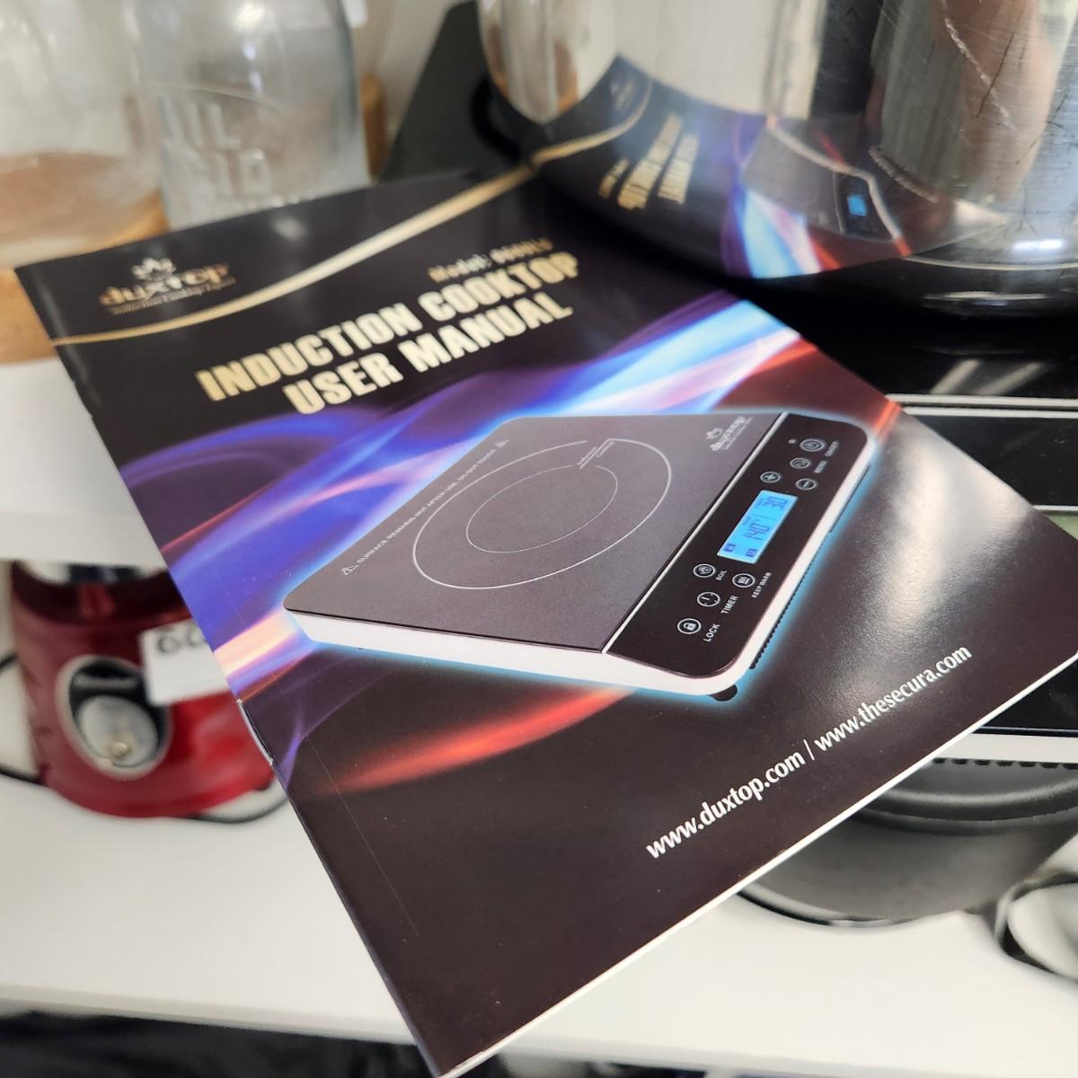 Duxtop Induction Cooktop Expert with Pots and Lids with manual