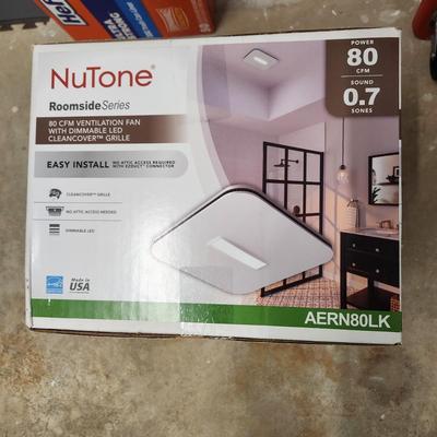 NuTone Bathroom Exhaust Fan With CleanCover Grille 80 CFM Model AERN80K