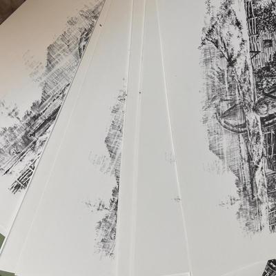 Pile of Prints - Drawing The Old Mill at Kettering, MD