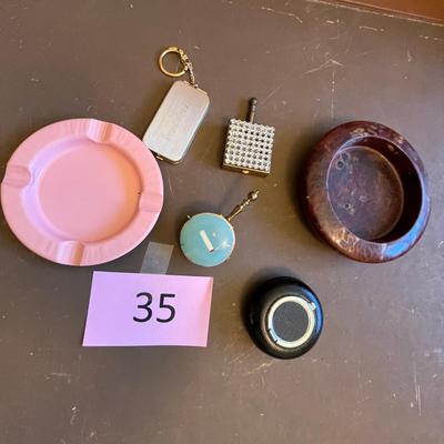 Lot of ashtrays & Purse ashtrays