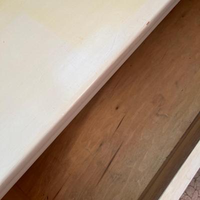 Small White / Blond Oak Dresser