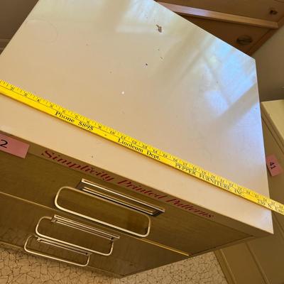 Vintage Simplicity Patterns Tin Pattern cabinet