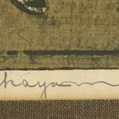 Tadashi Nakayama Signed Lithograph 1968